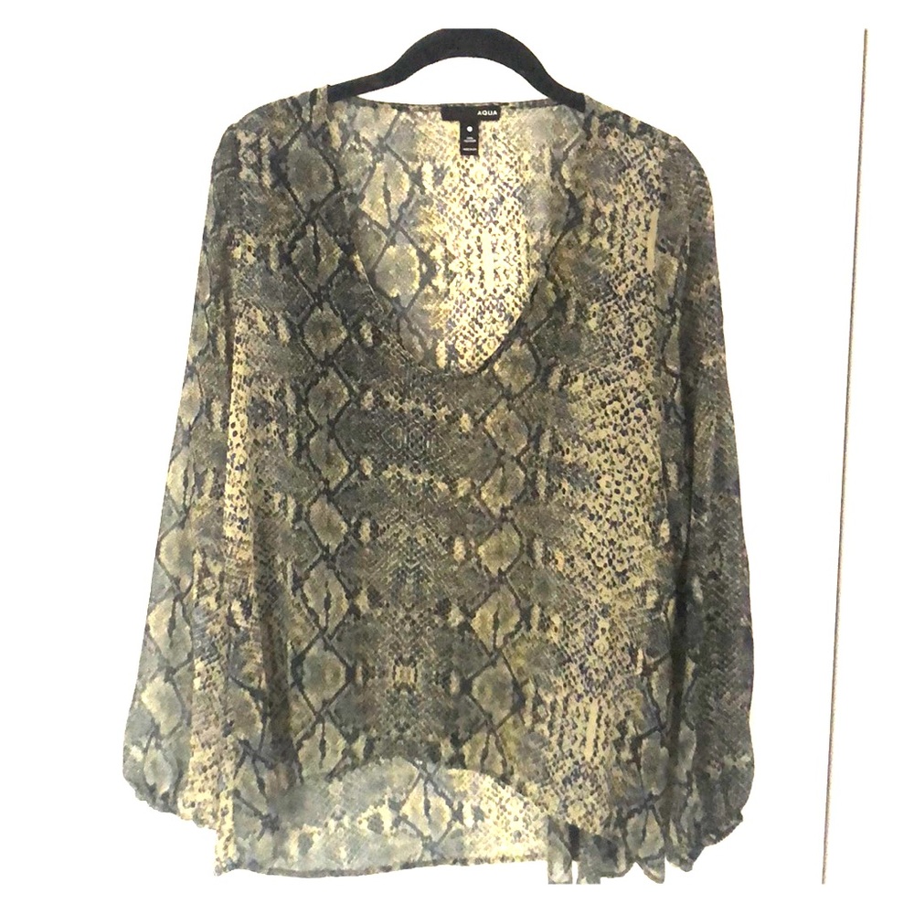 Aqua blouse